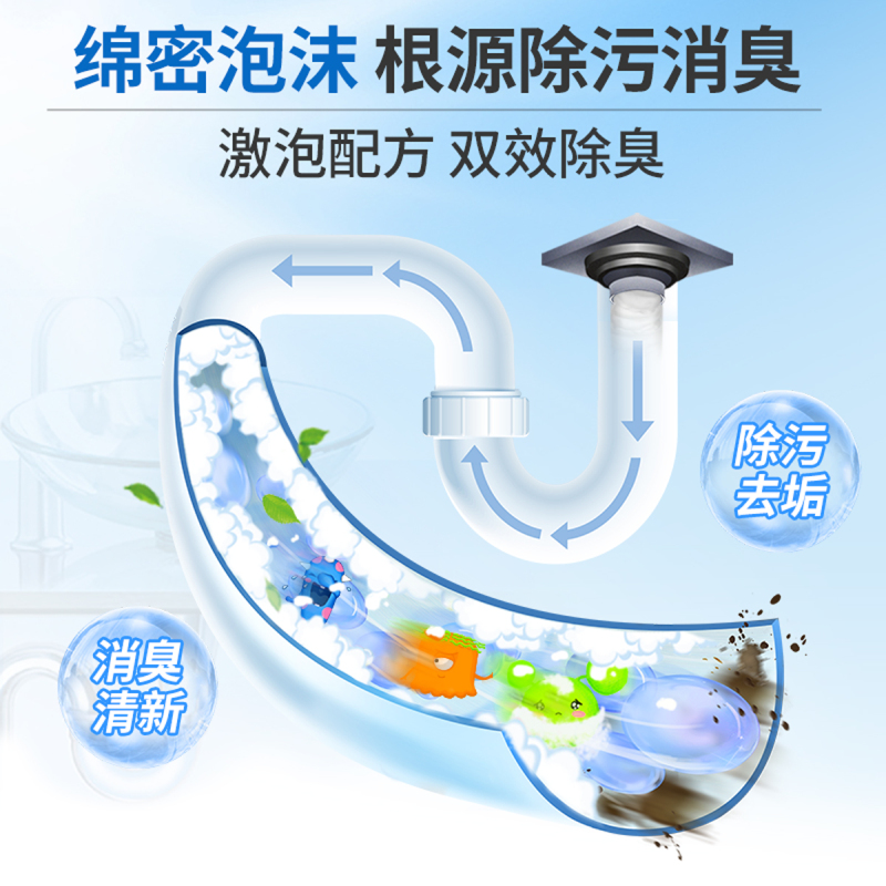 老管家管道泡沫除臭剂