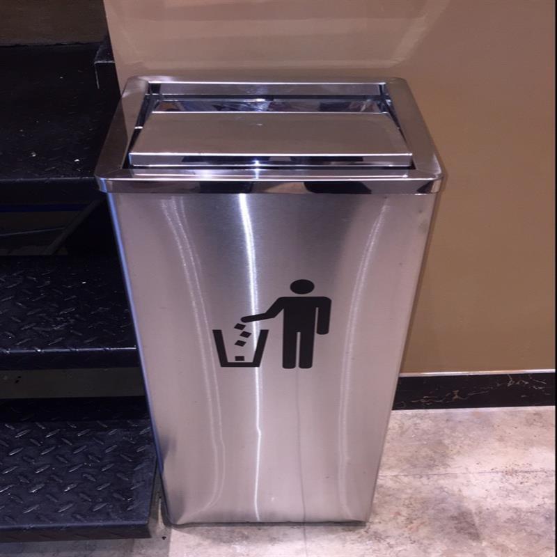 五庭门不锈钢垃圾桶港式酒店大号带盖户外大堂商场宾馆电梯口圆形垃圾