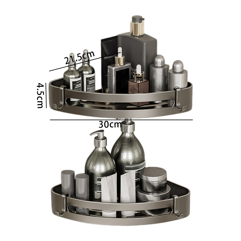 豫汉迎三角四方毛巾架 置物架双层个