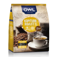 [研磨咖啡]猫头鹰(OWL )牌研磨袋泡二合一咖啡饮料375g/袋 进口咖啡 速溶咖啡 其他 冲调饮品 马来西亚进口
