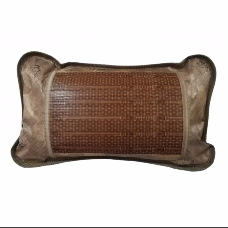 (带枕芯) 夏季竹质凉枕头 麻将块 竹块空心竹编枕夏天枕头竹丝枕头