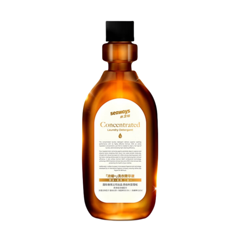 水卫士浓缩洗衣液原液级浓缩配方强效去污渍除菌除螨持久留香15分钟快洗 【超浓缩 1泵洁净】500g*1瓶