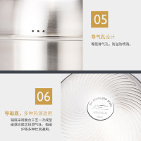 爱仕达(ASD) 蒸锅 ZS系列不串味蒸锅 304不锈钢蒸锅 三层蒸锅锅具 带蒸笼屉 厨房蒸锅 ZS26E1Q