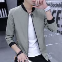 忆香妃(YI XIANG FEI)夹克男2019春外套修身夹克潮棒球服休闲立领衣薄款