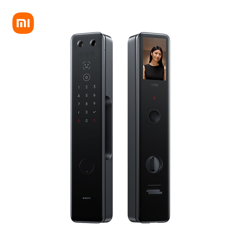 小米(MI)智能门锁M20Pro 米家指纹锁推拉式电子锁3D人脸识别可视猫眼大屏全自动门锁办公家用密码锁防盗门集成门铃高清大图