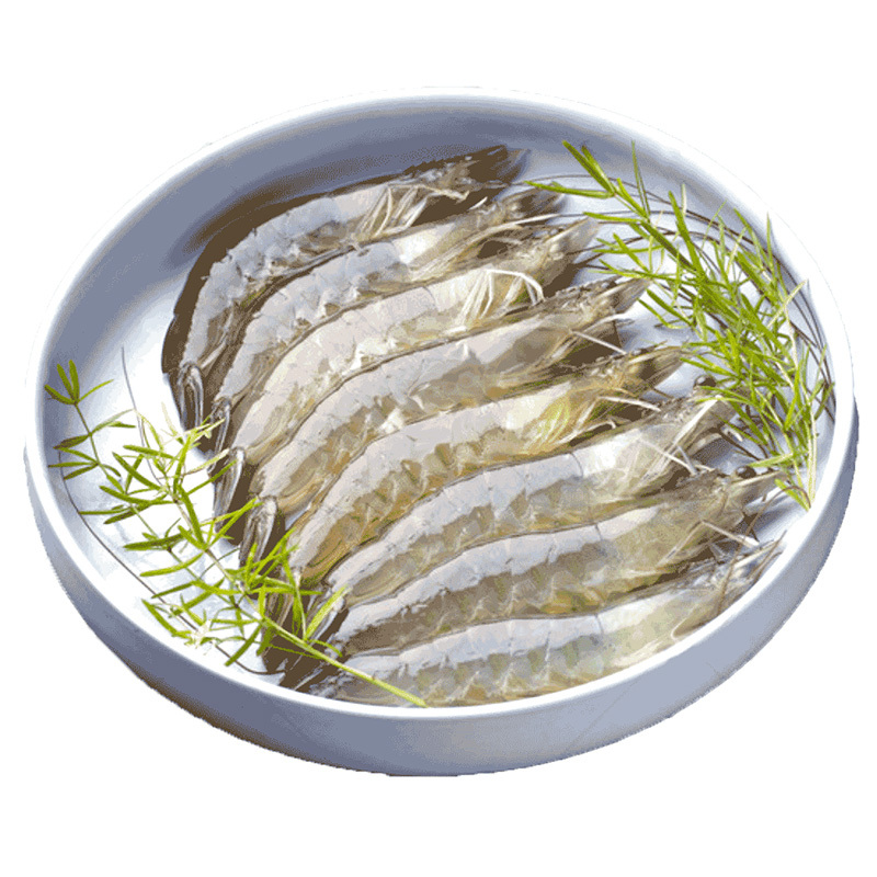 【已检疫】白虾大号 毛重4斤净重2.8斤（50-70） 海产冷冻虾海鲜生鲜水产 九善食