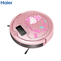 海尔(Haier)hellokitty探路者-J3000Rplus 弓字型规划 自动清扫 大尘盒大水箱 自动回充 扫地机