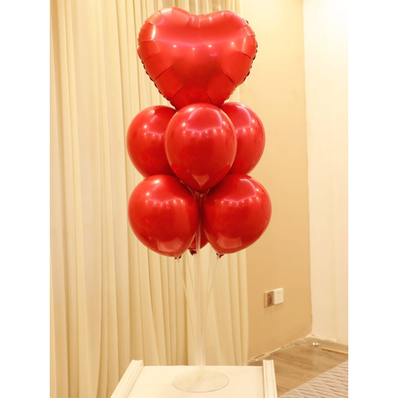 家柏饰(CORATED)结婚用品婚庆气球桌飘立柱底座透明支架桌架生日喜宴桌面布置装饰高清大图