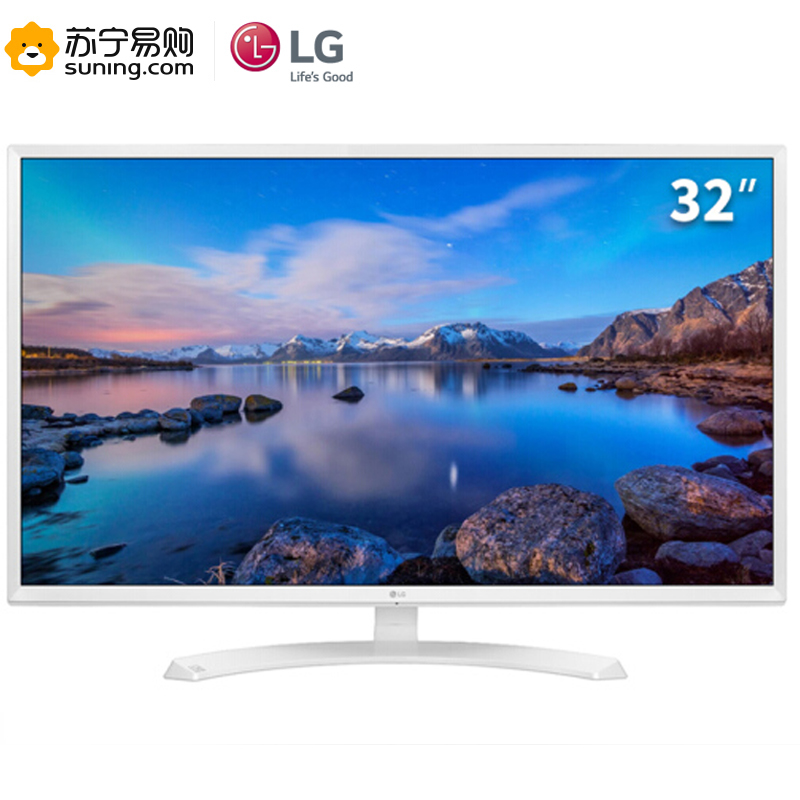 LG 32MP58HQ-W 31.5英寸高清IPS液晶电脑显示器办公家用监控可壁挂