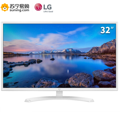LG 32MP58HQ-W 31.5英寸高清IPS液晶电脑显示器办公家用监控可壁挂