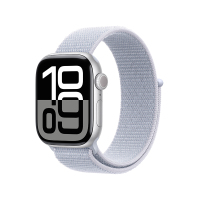 MX1L3CH/B Apple Watch S10 GPS 42 毫米银色铝金属表壳 青云色回环式运动表带