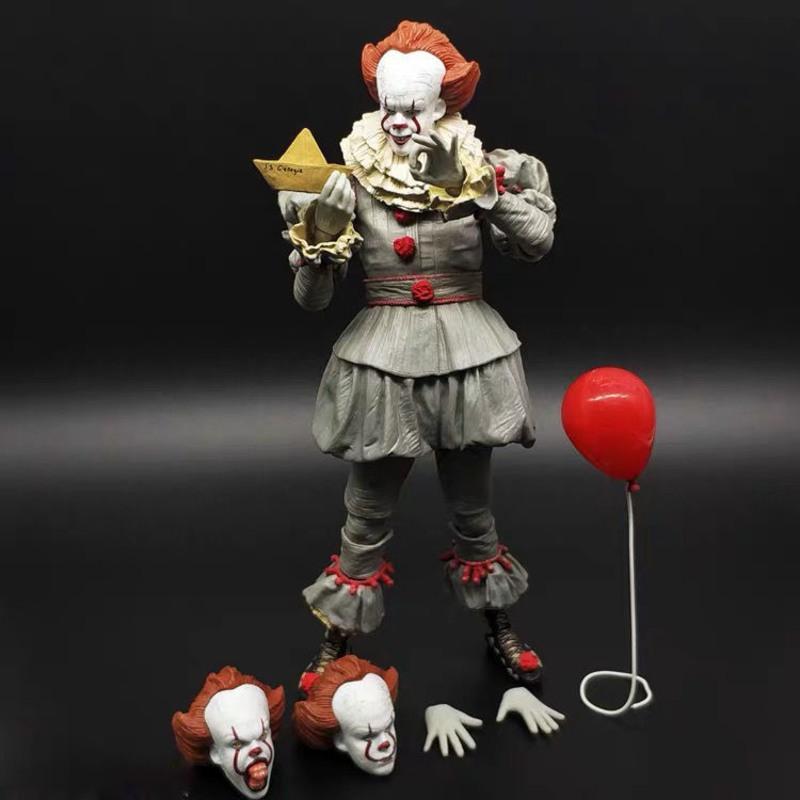 7寸小丑回魂2 恐怖电影手办2017鬼娃回魂 可动人偶玩具模型 neca 到货