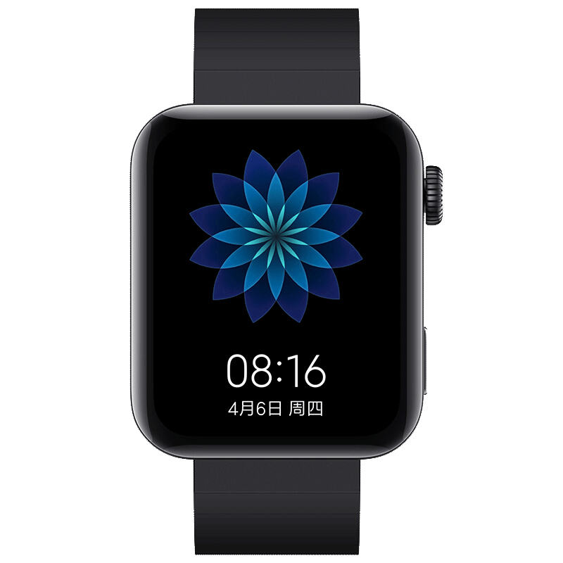 小米mi小米智能手表标准版典雅黑智能手表高清彩屏内置小爱同学语音