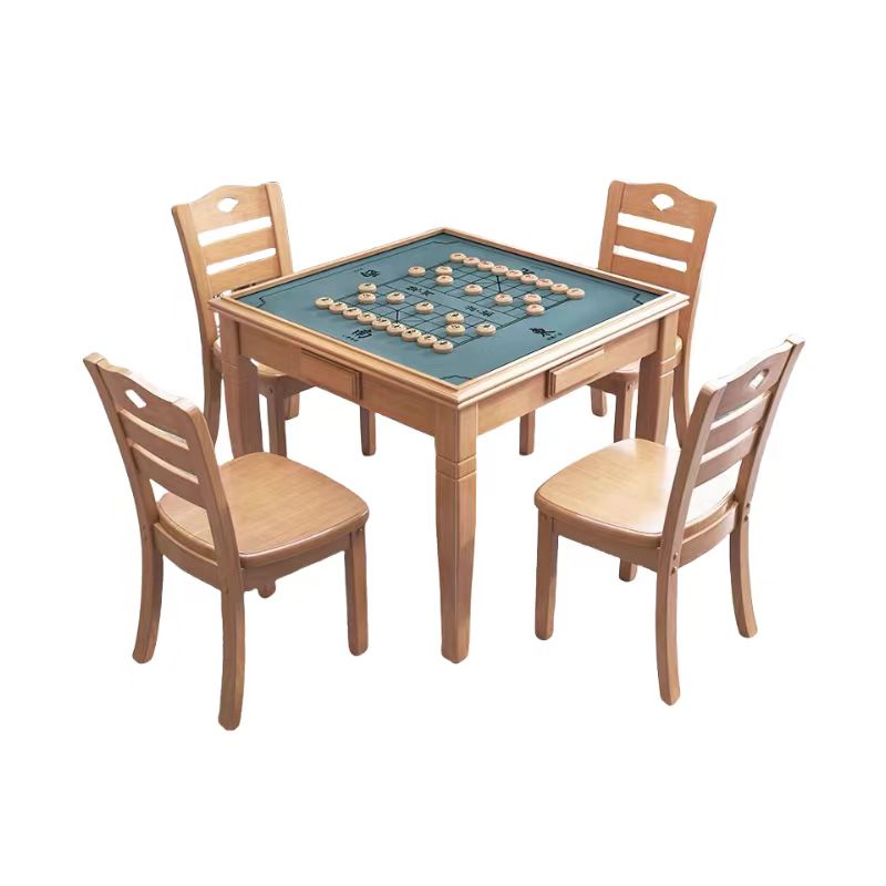 红缅 棋牌桌(一桌四椅)HM-CZ019 套高清大图