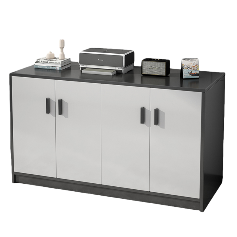 智叶舟矮柜资料柜四门140*40*80cm台高清大图