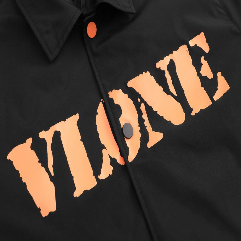 VLONE时尚潮流大V字母长袖男士情侣秋冬薄款夹克外套