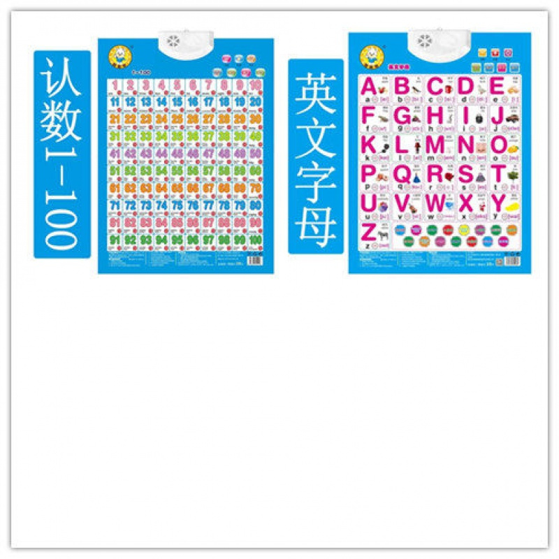 Tololo布书 挂图o 挂图识字卡汉语拼音英语 字母abc一年级宝宝幼儿有声音数学认数全英文字母数字1 100 D26 A 价格图片品牌报价 苏宁易购芜湖小虫子专营店