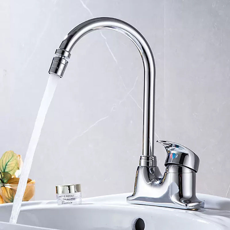 米勒水龙头冷热加高水龙头面盆双孔洗脸盆龙头62293加高款