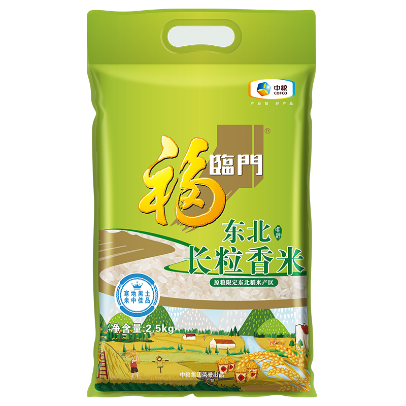 中粮福临门唯粹东北长粒香米1KG