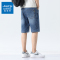 真维斯牛仔短裤男夏季薄款宽松潮流五分裤中裤休闲百搭潮牌短裤男