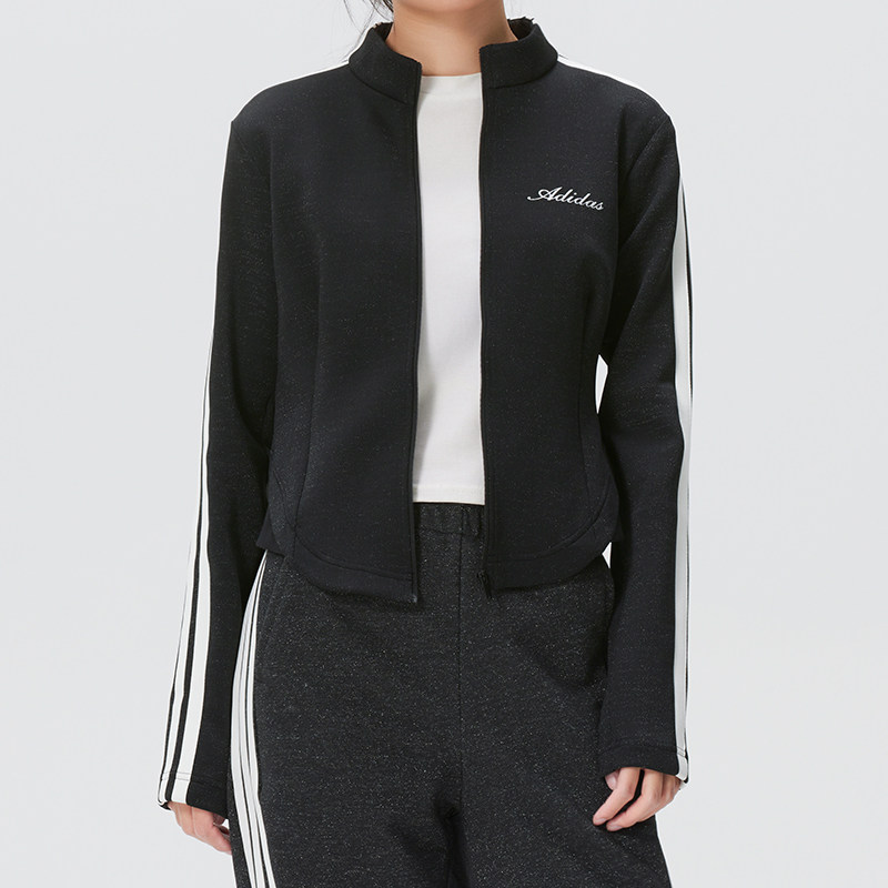 阿迪达斯(adidas)外套女装新款运动服户外休闲针织夹克KV0598 ZP高清大图