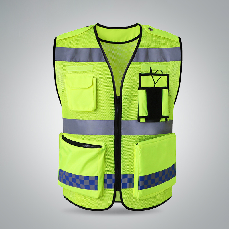 反光背心马甲xtl544警示保安安全衣马甲路政交通高档网透气马甲件
