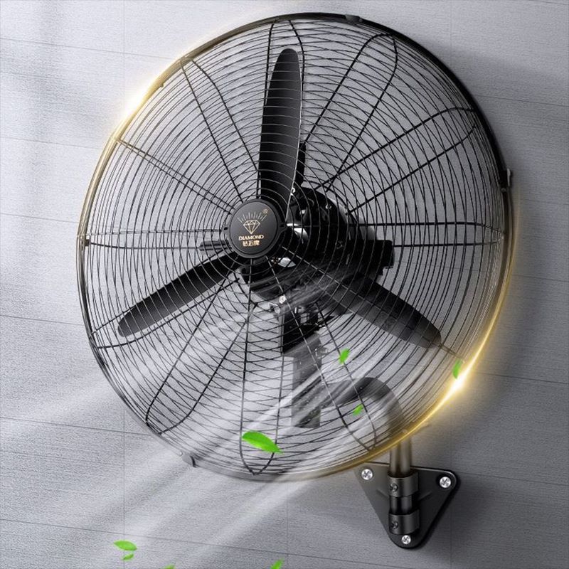 钻石牌工业电风扇大功率650壁挂‖铜电机〈黑铝扇叶〉高清大图