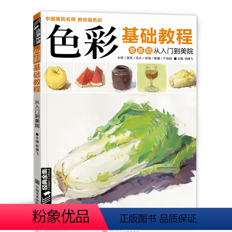 【正版】色彩基础教程 从零起步色彩基础少儿童水粉画临摹零基础入门书籍单个体汇静物调中国美院星呼吸教你画高艺校联考临摹范