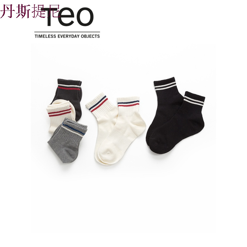 袜子女中筒袜夏季薄款纯棉长筒袜韩版学院风韩国长袜子潮秋冬