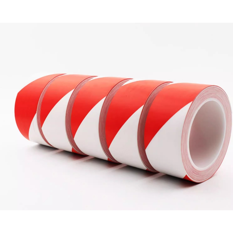 新凯益 警示胶带地板红白色PVC标识胶带 宽10mm 卷高清大图