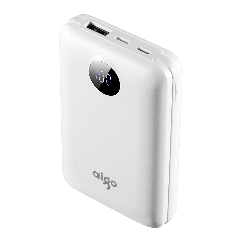 爱国者(aigo) TD03充电宝移动电源 10000毫安 白色高清大图