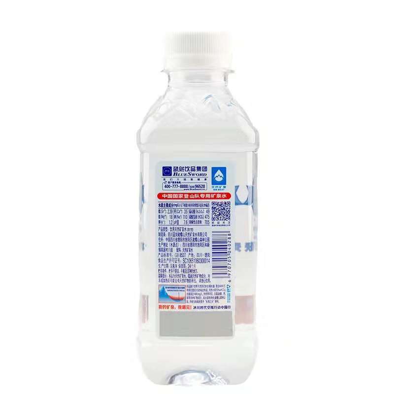蓝剑冰川时代K6天然苏打矿泉水 330ML*24瓶/箱