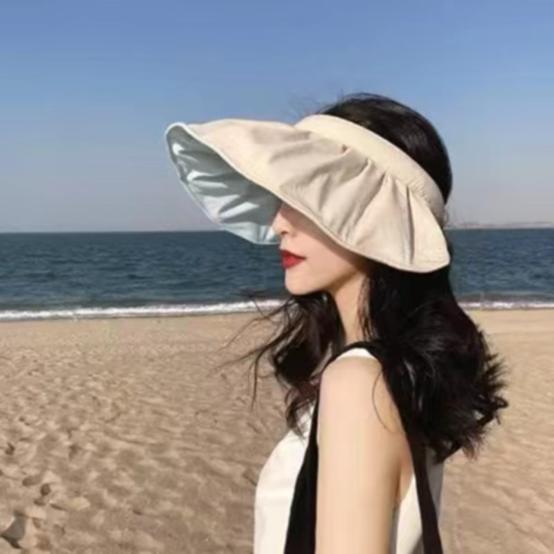 军根 防晒帽沙滩遮阳帽夏季防晒高清大图