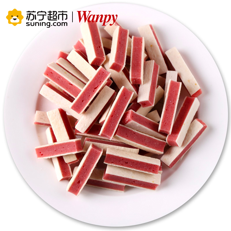 Wanpy顽皮狗零食犬用鸡肉鳕鱼三明治30g训狗奖励零食狗狗肉干肉片磨牙