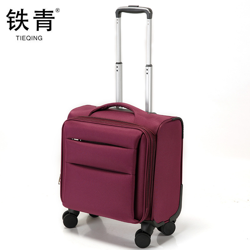 铁青牛津布拉杆箱行李箱18寸 个高清大图