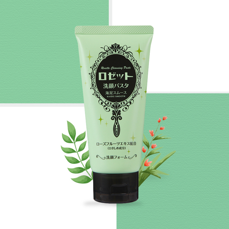 ROSETTE PASTE 露姬婷 诗留美屋 去角质深层清洁绿色海泥洗面奶 洁面泥 女士120g 各种肤质适用高清大图