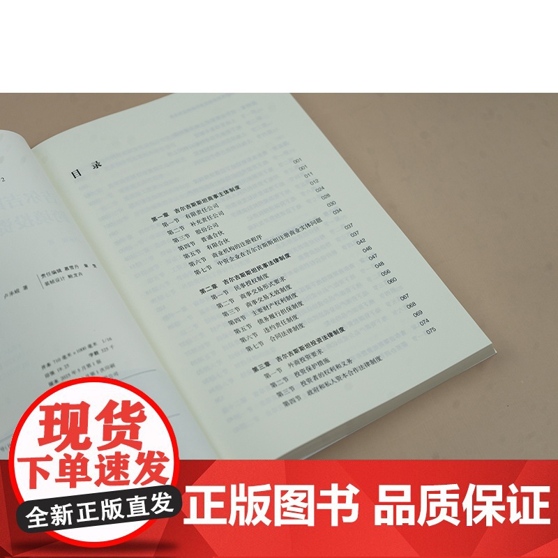 中法图正版 吉尔吉斯斯坦跨境投资和商事法律实务 卢承峻 吉尔吉斯斯坦民事商事投资地下资源法律制度司法实务参考书 法律出版高清大图