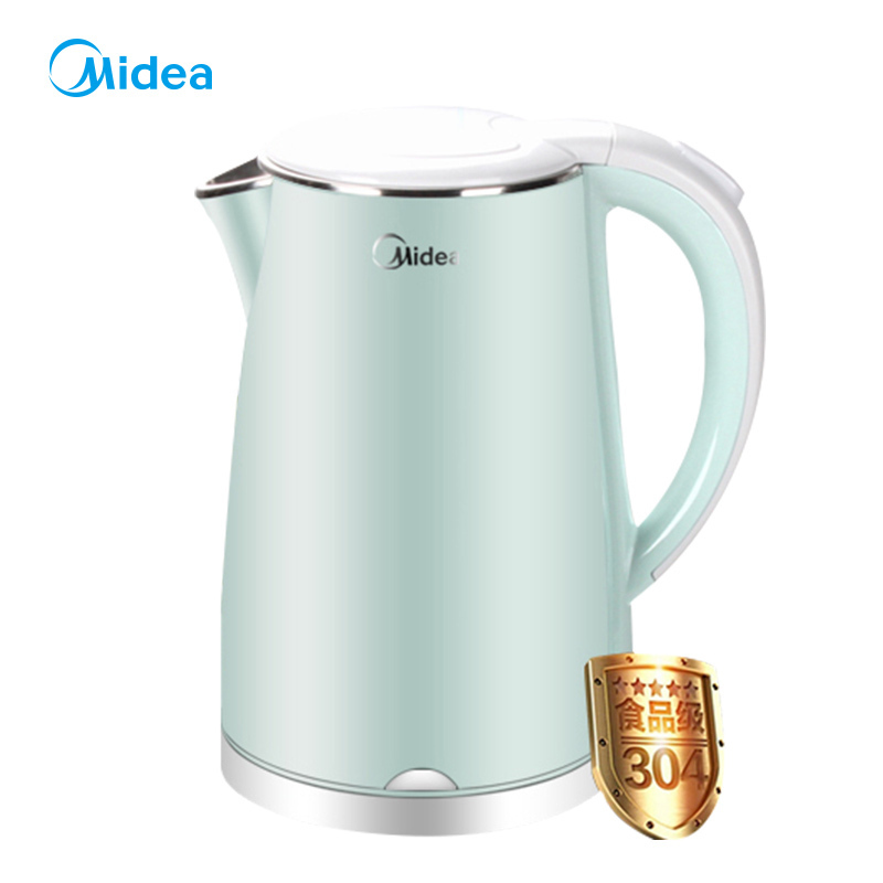 美的(Midea) 电水壶 热水壶 烧水壶304不锈钢1.7L容量 HJ1705a