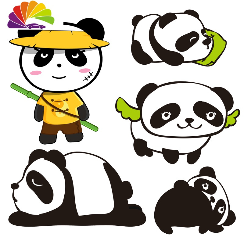 贴纸卡通可爱创意个性车贴遮挡车身划痕遮盖3d防水刮痕贴画趴趴熊831