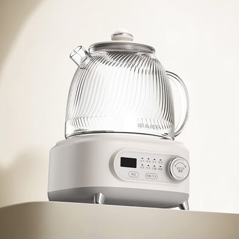 尚朋堂 1L养生壶家用办公室恒温养生杯多功能烧水壶 SPT-HC801D-H65 燕麦白高清大图