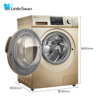 小天鹅（Little Swan）TD100V81WDG 10公斤 全自动滚筒洗干一体机洗衣机 BLDC变频家用 金色