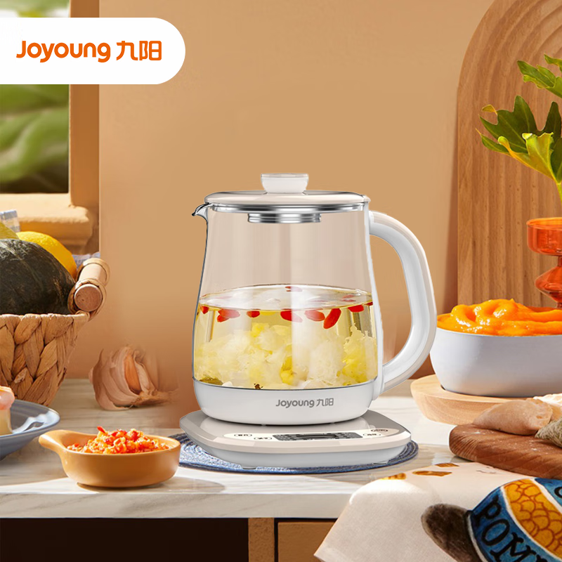九阳(Joyoung)养生壶多功能煮茶壶全自动燕窝壶冲奶1.5L电热水壶 K15F-WY310