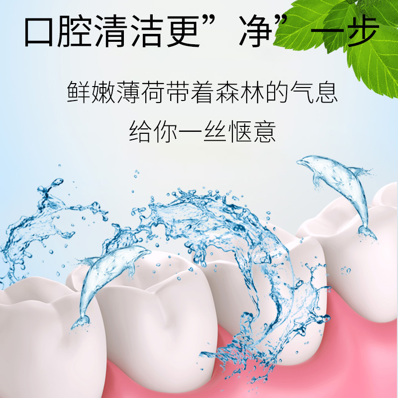 片仔癀牙火清漱口水森林薄荷500ml*2瓶 家庭装清火护龈养护牙龈固齿防蛀缓解口腔异味