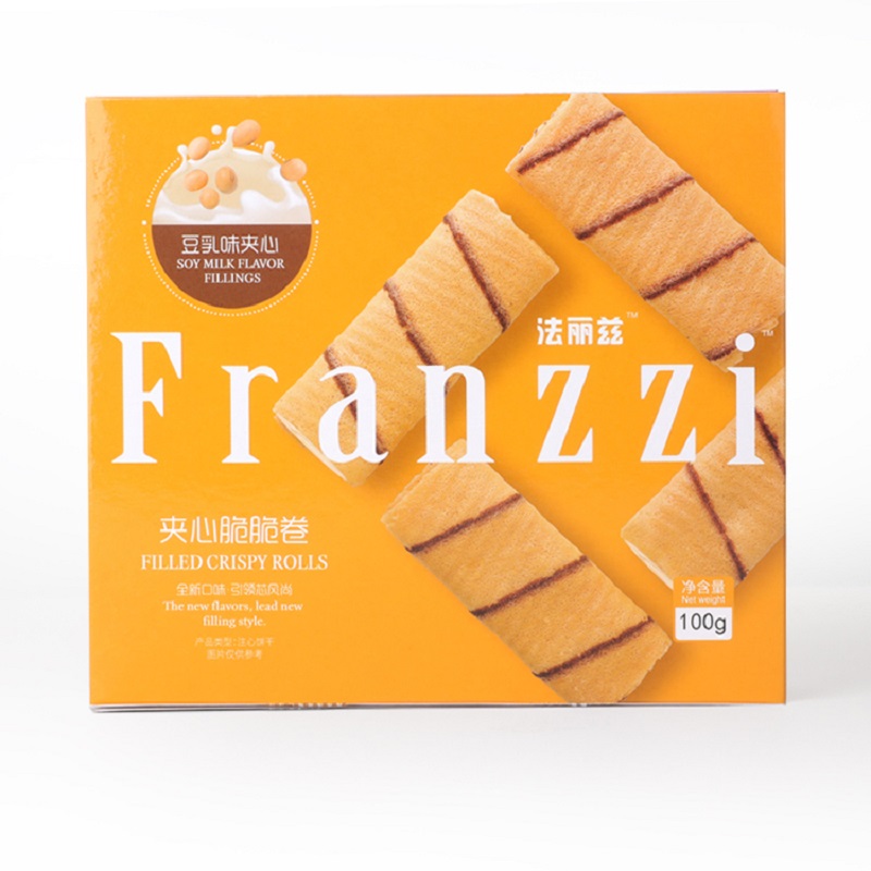 法丽兹(franzzi) 豆乳味夹心脆脆卷 100g*8