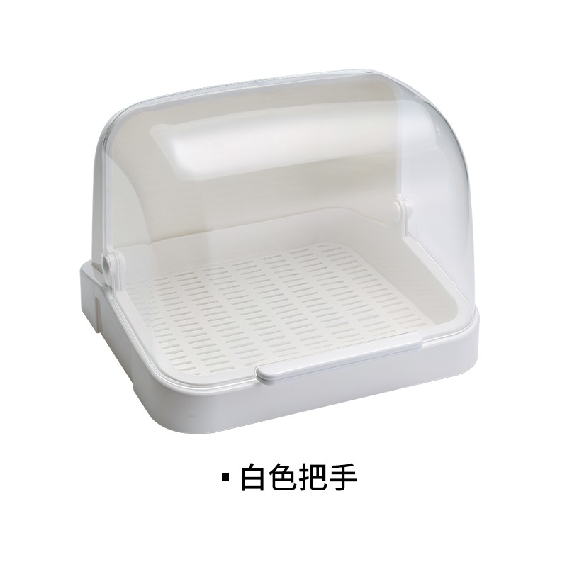 日本杯子奶瓶收纳盒客厅茶杯沥水架带盖防尘沥水托盘厨房置物架收纳层架 三维工匠高清大图