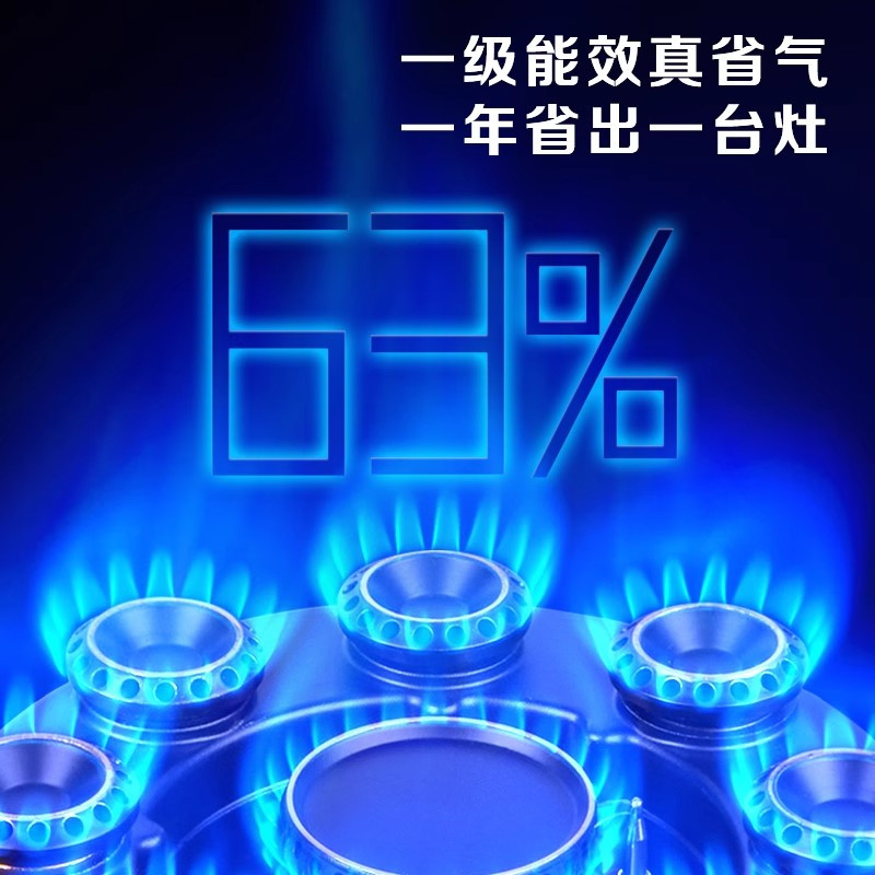 志高燃气灶单灶家用嵌入式天然气燃气灶台高配顶顶配玻璃聚能九腔定时天然气高清大图