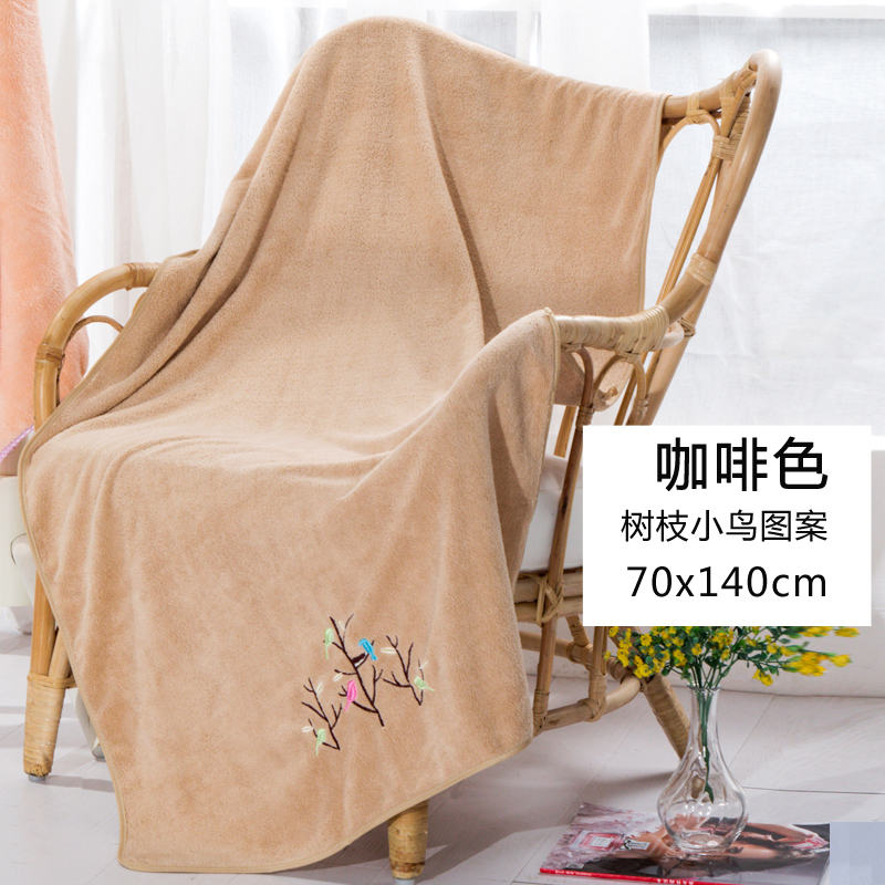 干发帽女吸水长包头巾浴帽速干毛巾可爱擦头发比棉吸水发束带 三维工匠 干发帽两条装(肉粉+蓝)高清大图