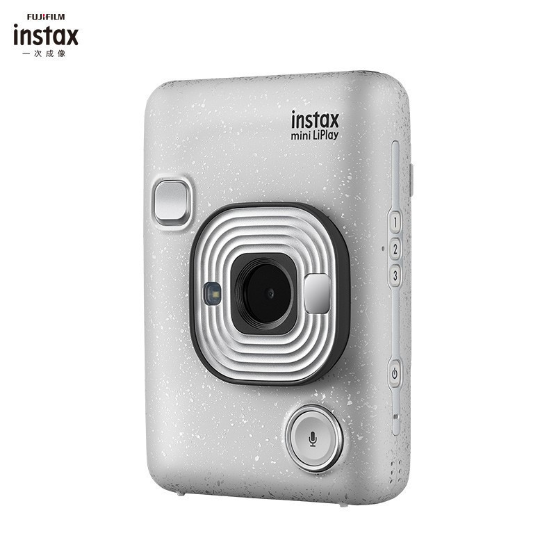 富士(FUJIFILM)instax mini LiPlay石英白 立拍立得 胶片相机 拍摄预览减少废片 手机照片打印高清大图