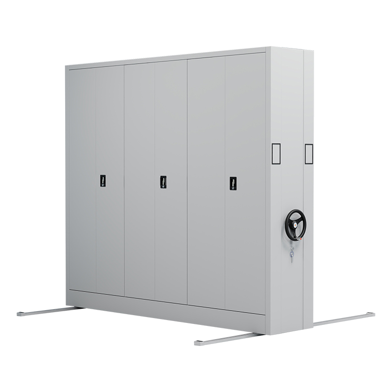 臻远 ZY-MJJA-24 手摇密集架移动档案柜钢制轨道密集柜 通门 一列3组