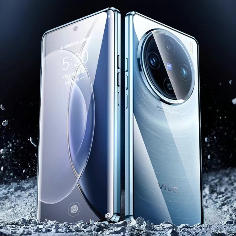 可波 VIVOX100全包防摔壳小米x100pro金属手机壳双面保护套外壳磁吸玻璃